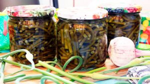 Маринованные стрелки чеснока на зиму