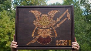 Разделочная доска Hattory Hanzo #4. Инкрустация на станке с ЧПУ.