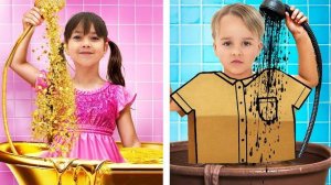 СТРОИМ КАРТОННЫЙ ГОРОД В РЕАЛЬНОЙ ЖИЗНИ! 📦🚗 Дом, Машина и Самолет Челлендж МЕГА-СБОРНИК