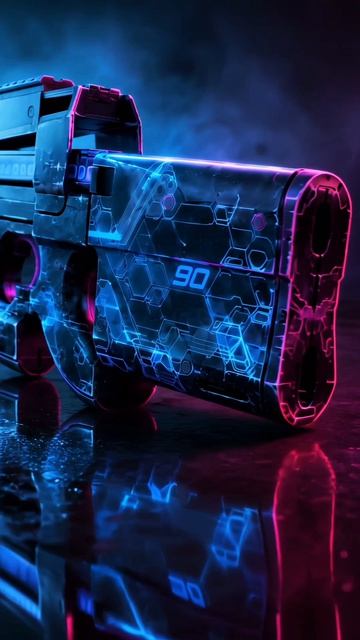 P90: ночной тест #scifi #cinematic #digitalart #conceptart