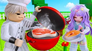 ЖАРЮ ЛУЧШЕЕ МЯСО В РОБЛОКСЕ! (готовлюсь к лету)