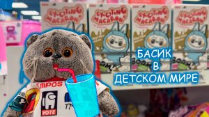 Басик в магазине с игрушками 🤩🪄 Обзор новинок в Детском мире  😍🐱😽 Влог с котиком Басиком