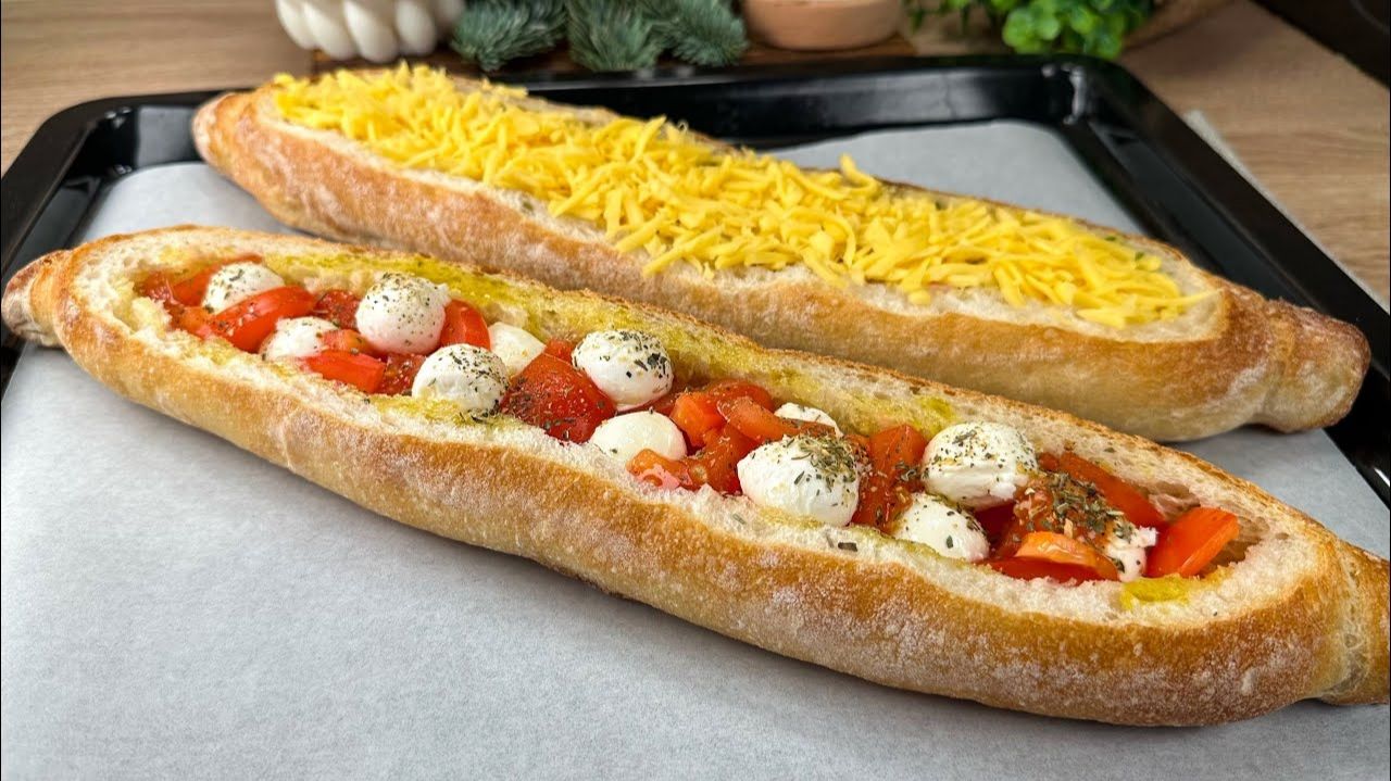 РАЗРЕЗАЛА БАГЕТ И ДОБАВИЛА НАЧИНКУ — получилось НАСТОЛЬКО ВКУСНО, что теперь ГОТОВЛЮ ТАК ПОСТОЯННО смотреть онлайн