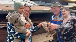В гостях у прабабушки и прадедушки