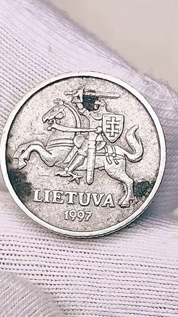 10 центов  1997 года. Литва. Цена стоимость монеты разновидности #coin #история #коп