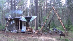Охота и Рыбалка 2026 в Тайге ИЗБА ДЕВСТВЕННАЯ ТАЙГА Лодка Порог река Руд Хариус 24 Выживание Ольфат