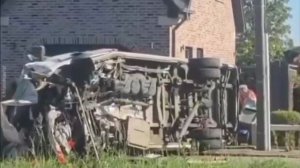 😢 Школьный автобус столкнулся с поездом на ж/д переезде в Бельгии.