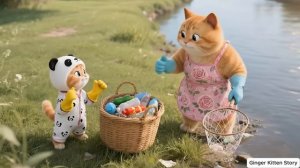 Папа-Кот и Мама-Кот тайно готовят сюрприз на день рождения Джинджер 🎂🐾🎉 # Смешные видео о кошках