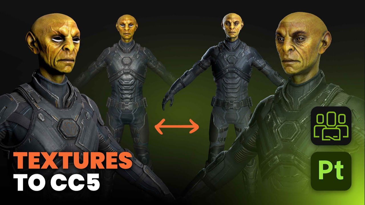 Из Substance 3D Painter обратно в Character Creator 5: текструируем и экспортируем результат!