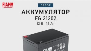 FIAMM FG21202 - аккумулятор 12 В 12 Ач. Видео обзор.mp4