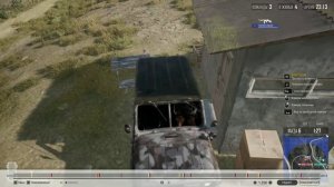 Не оставил возможности спастись. Уаз+Дверь сарая. Pubg