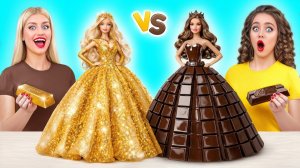 Челлендж. Шоколадная Еда vs Настоящая еда  Удивительные Лайфхаки и Хитрости
