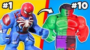 Распаковываем все большие фигурки ЛЕГО MARVEL…