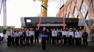 В столице спустили на воду первые четыре электросудна, произведенные на новой Московской верфи.