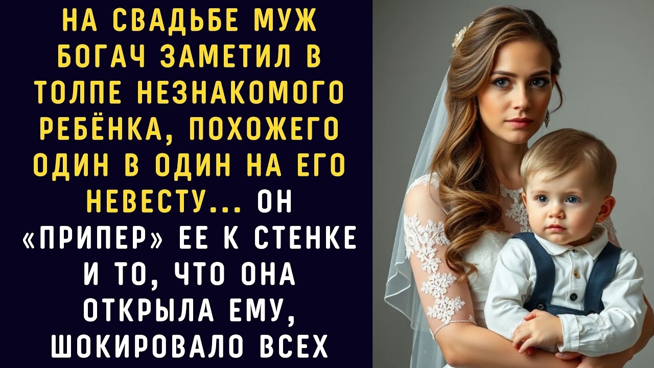 Муж-БОГАЧ онемел, увидев среди гостей ЧУЖОГО РЕБЁНКА с лицом своей невесты!