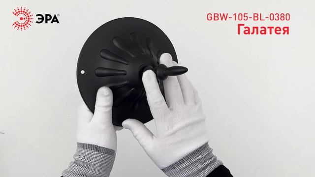 Светильник уличный настенный ЭРА «Галатея» GBW-105-BL-0380 чёрный вверх
