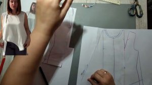 Моделирование. Интересная блузка с драпировкой. Выкройка № 2100.