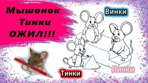 Рисуем Мышата Тинки Винки Пинки