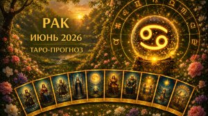 Рак ♋ Таро прогноз на июнь 2026 года