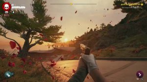 Красивый вид в Dead Island 2. Дерево. Листья. Закат. Haus