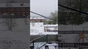Четвёртый весенний снег!