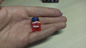 Фигурка Красный Амонгас-Предатель. Космонавт Among Us-Imposter. Fanzo. 2024