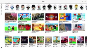 Играю в разные игры роблокса
