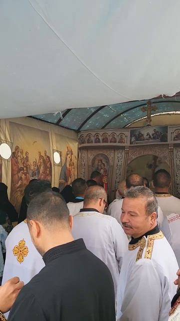 Коптская церковь - Служба в шатре - праздник Вознесение Господне