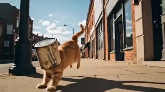 БЕДНЫЙ КОТ ЗАСТРЯВШИЙ В БАНКЕ. Его душераздирающая борьба. смотреть онлайн