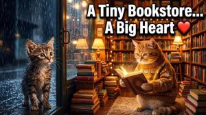 Крошечный кот из книжного магазина | Трогательная история, Которая растопит Ваше сердце
