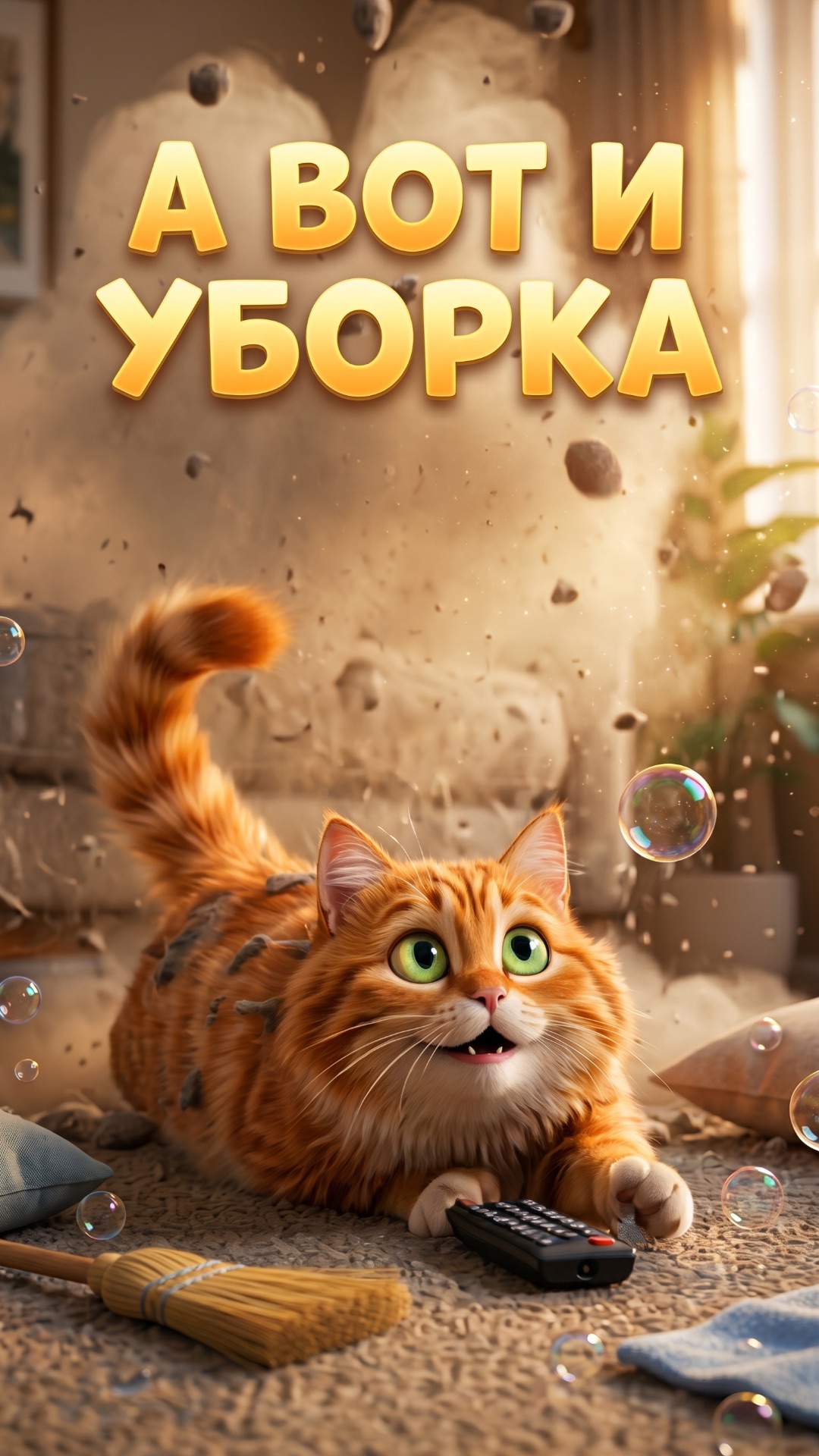Сериал про кошечку Бусю: 18 серия. А вот и уборка