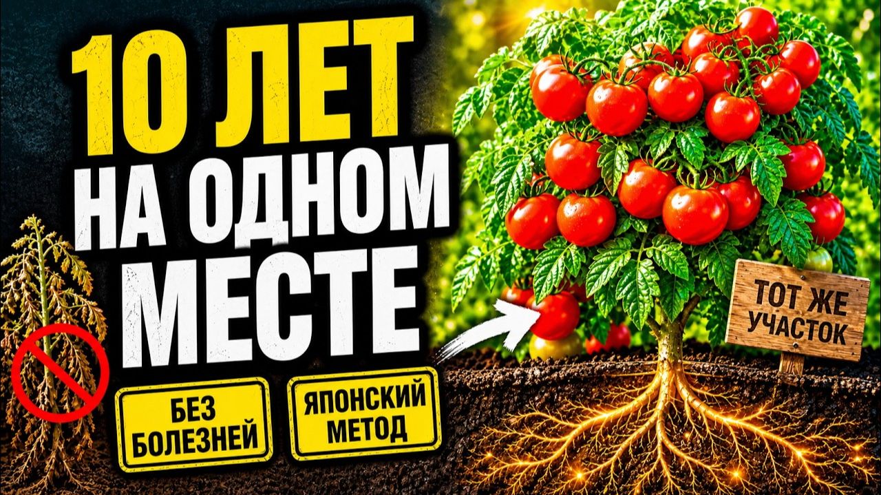Томаты 10 лет на одном месте японский метод, чтобы кусты не болели