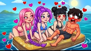 ЗАСТРЯЛА на ПЛОТУ ТОЛЬКО для ДЕВОЧЕК с KPOP Demon Hunters!