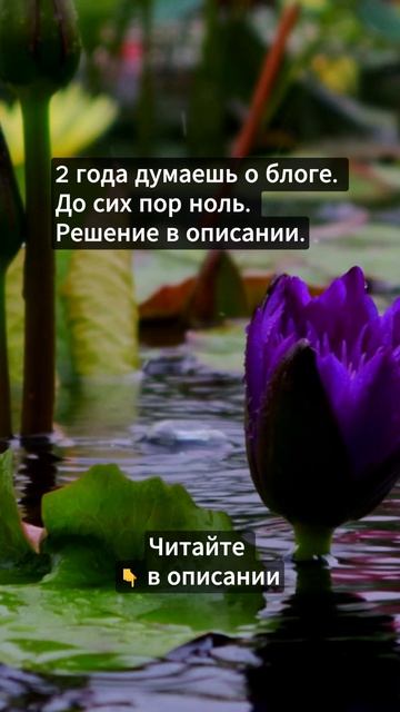 2 года думаешь о блоге....