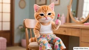 Приключение рыжего котенка с волшебным джинном, нежная любовь мамы-кошки 🧞♂️🐱💖 # Сме
