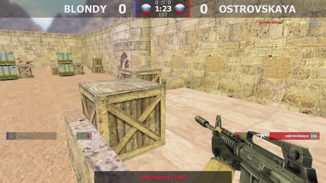 BLONDY -vs- OSTROVSKAYA | 1 карта | Гранд Финал | ABSOLUTE AIM WOMEN | @kn1feTV