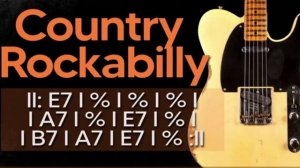 Country Rockabilly Guitar Backing Track in E