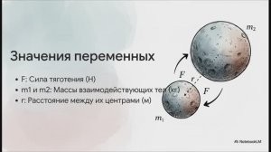 Физика 9 класс § 15 Закон всемирного тяготения