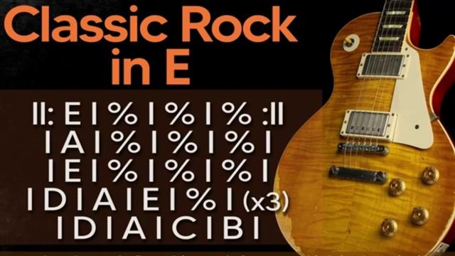 Classic Rock Guitar Backing Track In E