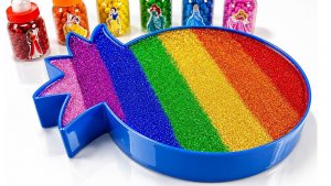 Вкусное видео 🌈 Смешиваю весь свой смузи со слизью в Ванночке из Радужного Ананаса, нарезаю ASMR