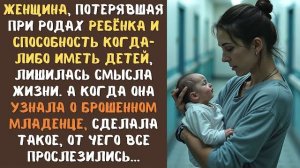 Женщина, потеряла надежду стать матерью в стенах роддома, а когда увидела брошенного младенца..