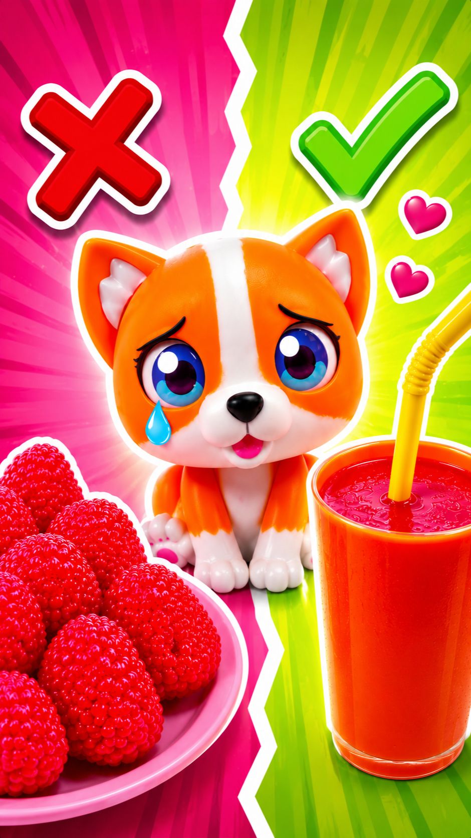 Делаем малиновый шейк! Игрушки для детей ГавГавЧики! 🐶💖 У кого круче аксессуар?
