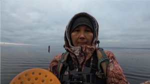 Прогулка на море. Гребешок и оладья из мантии..