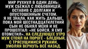 Истории из жизни| Сбежавший муж оставил нас без гроша |Аудио рассказы|Жизненные истории