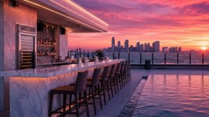 Luxury Rooftop Lounge • Smooth Sax & Deep House Night Mix