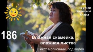 186 Влажная скамейка, влажная листва