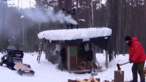 Охота и Рыбалка 2026 в Тайге ИЗБА Веселая Изба Счастливые Люди Сибирь Снегоход Тайга Рудик 25-2