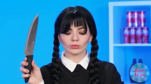 Кулинарный Челлендж# Уэнсдей против Бабушки # Кухонные гаджеты и Лайфхаки для родителей ч. 4