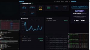 RAMCOIN — честный майнинг на домашнем ПК. Без ASIC, без ферм. Живой эфир.