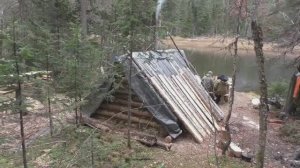Сухой Пит ИЗБА Охота и Рыбалка 2026 в ТАЙГЕ Лодка Solar Водомет Тайга Сибирь Костя Устье Реки Даугли